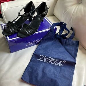Black ballroom sandals by DiMichi s 9